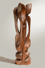 Cherub 1 - Woodsculpture, 160cm, 2006